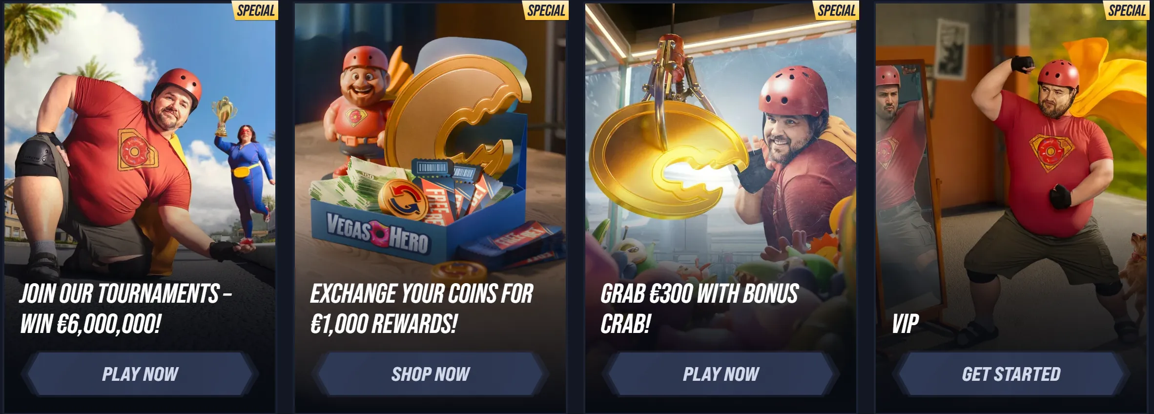 vegashero casino special bonuses