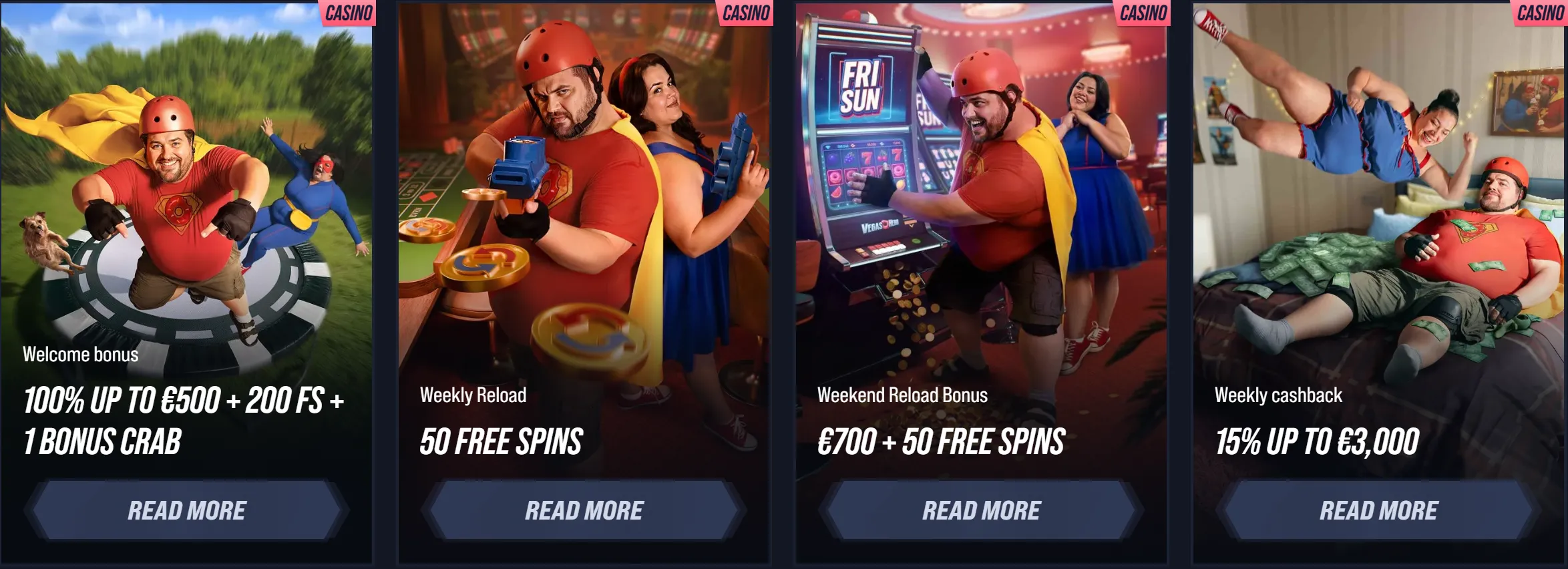 vegashero casino welcome bonuses